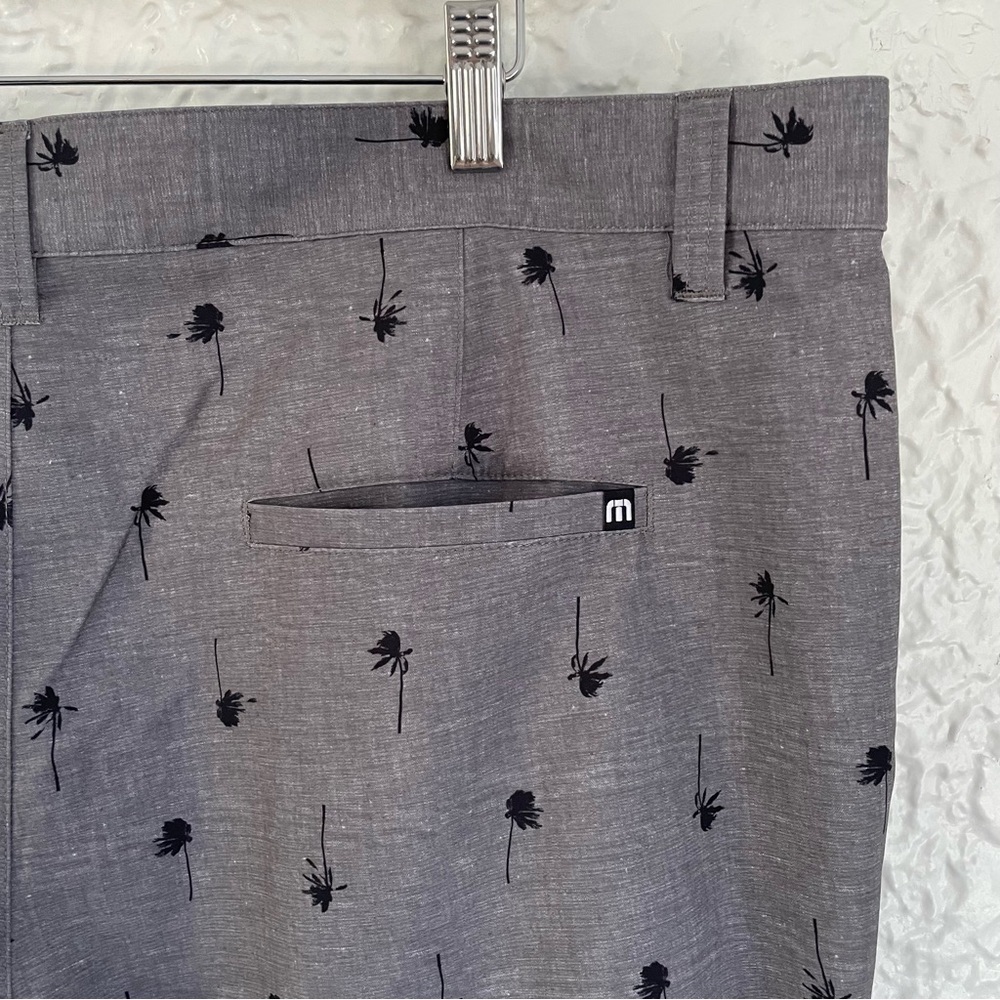 Men’s Travis Matthew Palm Tree Golf Lightweight Outdoor Shorts Size 40 Grey 9” - Picture 6 of 8